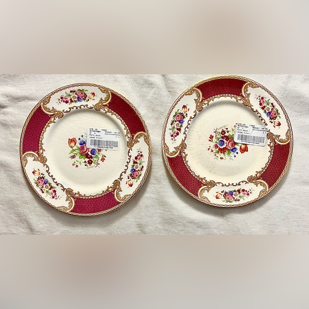 English, Staffordshire by Royal Crown Myott Plate Set